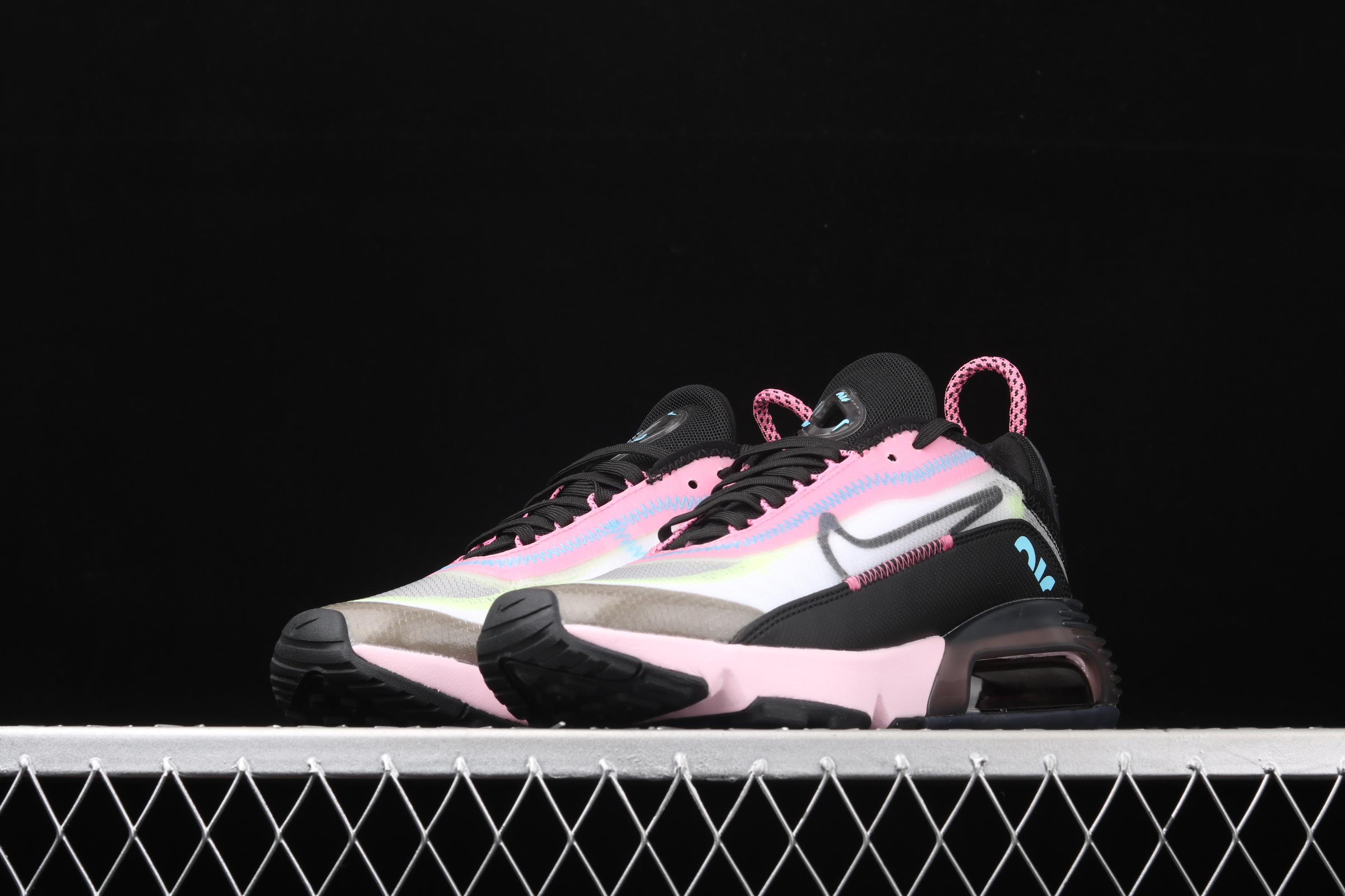 New Men Nike Air Max 2090 White Pink Black Running Shoes
